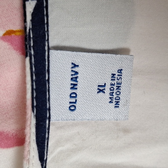 Old Navy Pink and Red Festival Resortwear Flutter Sleeve Floral Sundress Size XL - Picture 12 of 14